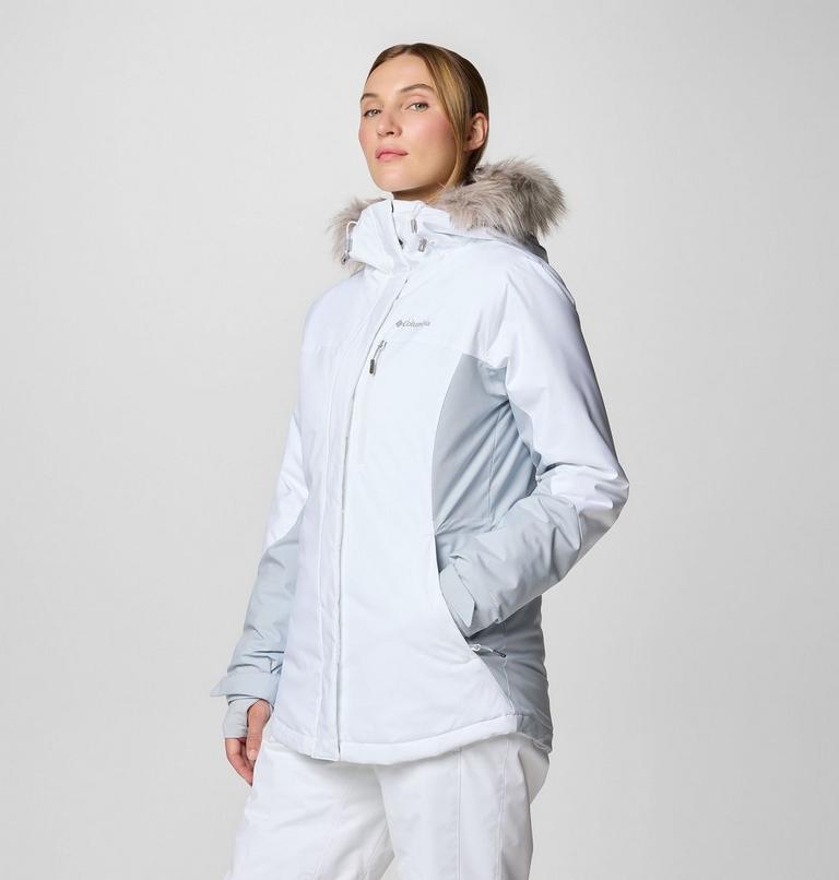 Women's Ava Alpine Waterproof Ski Jacket, Color: White, Cirrus Grey, image 4