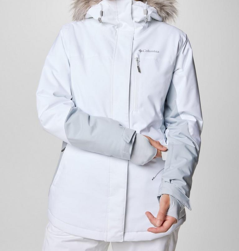 Women's Ava Alpine Waterproof Ski Jacket, Color: White, Cirrus Grey, image 10