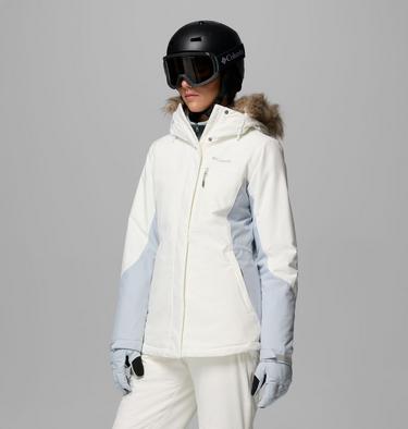 Women's Ava Alpine Waterproof Ski Jacket, Color: Sea Salt, Cirrus Grey, image 8