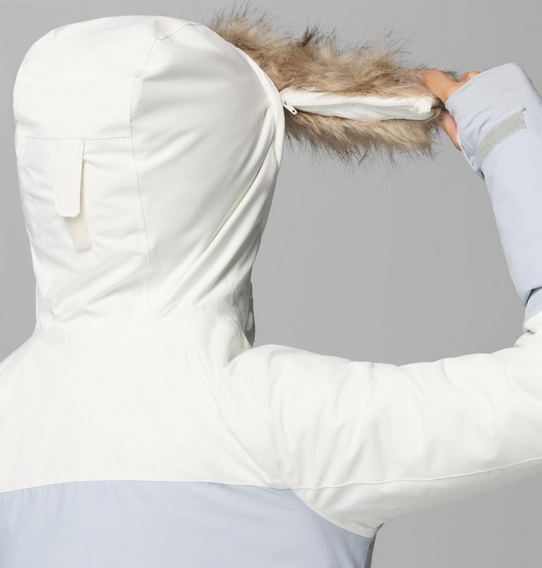 Women's Ava Alpine Waterproof Ski Jacket, Color: Sea Salt, Cirrus Grey, image 11