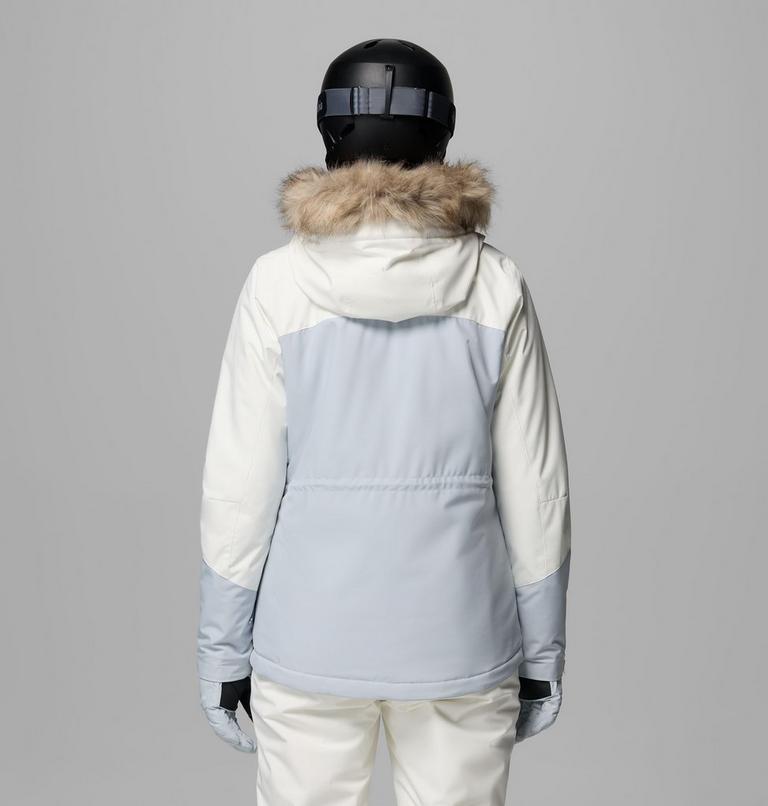 Women's Ava Alpine Waterproof Ski Jacket, Color: Sea Salt, Cirrus Grey, image 3