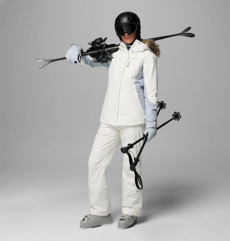Women's Ava Alpine Waterproof Ski Jacket, Color: Sea Salt, Cirrus Grey, image 2