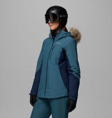 Women's Ava Alpine Waterproof Ski Jacket, Color: Everblue, Collegiate Navy, image 12