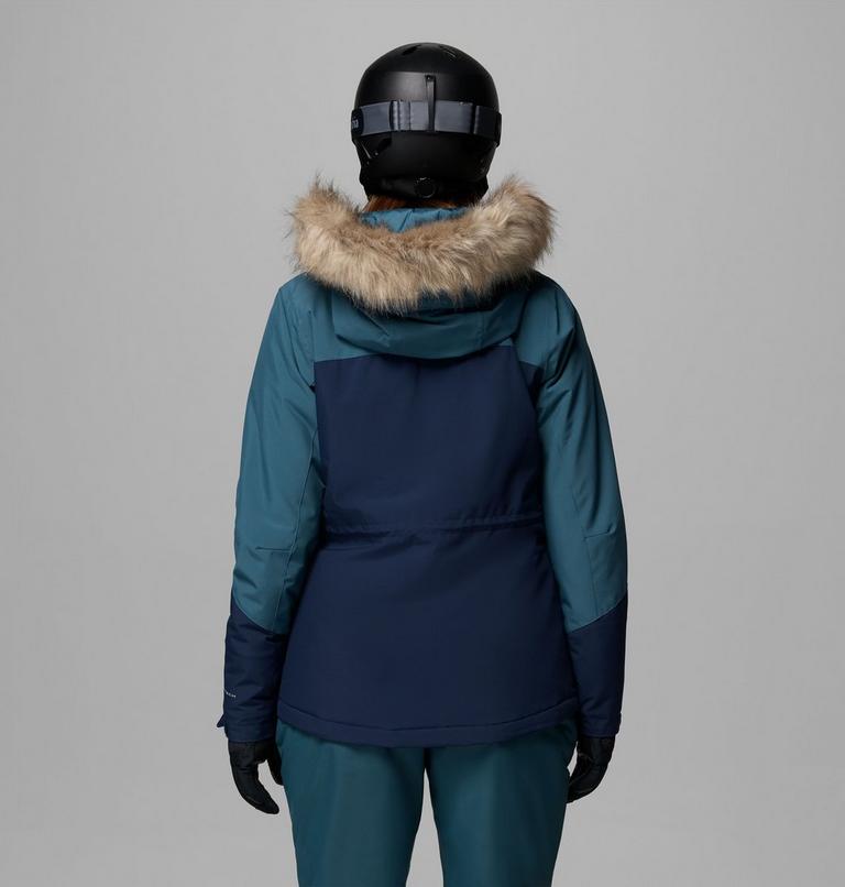 Women's Ava Alpine Waterproof Ski Jacket, Color: Everblue, Collegiate Navy, image 3