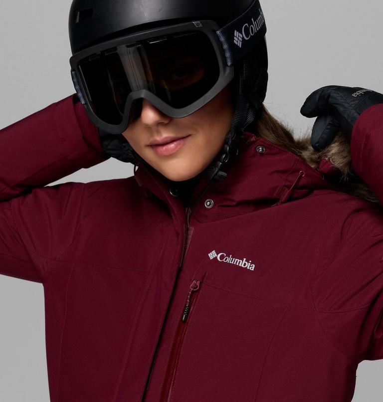 Women's Ava Alpine Waterproof Ski Jacket, Color: Rich Wine, image 8