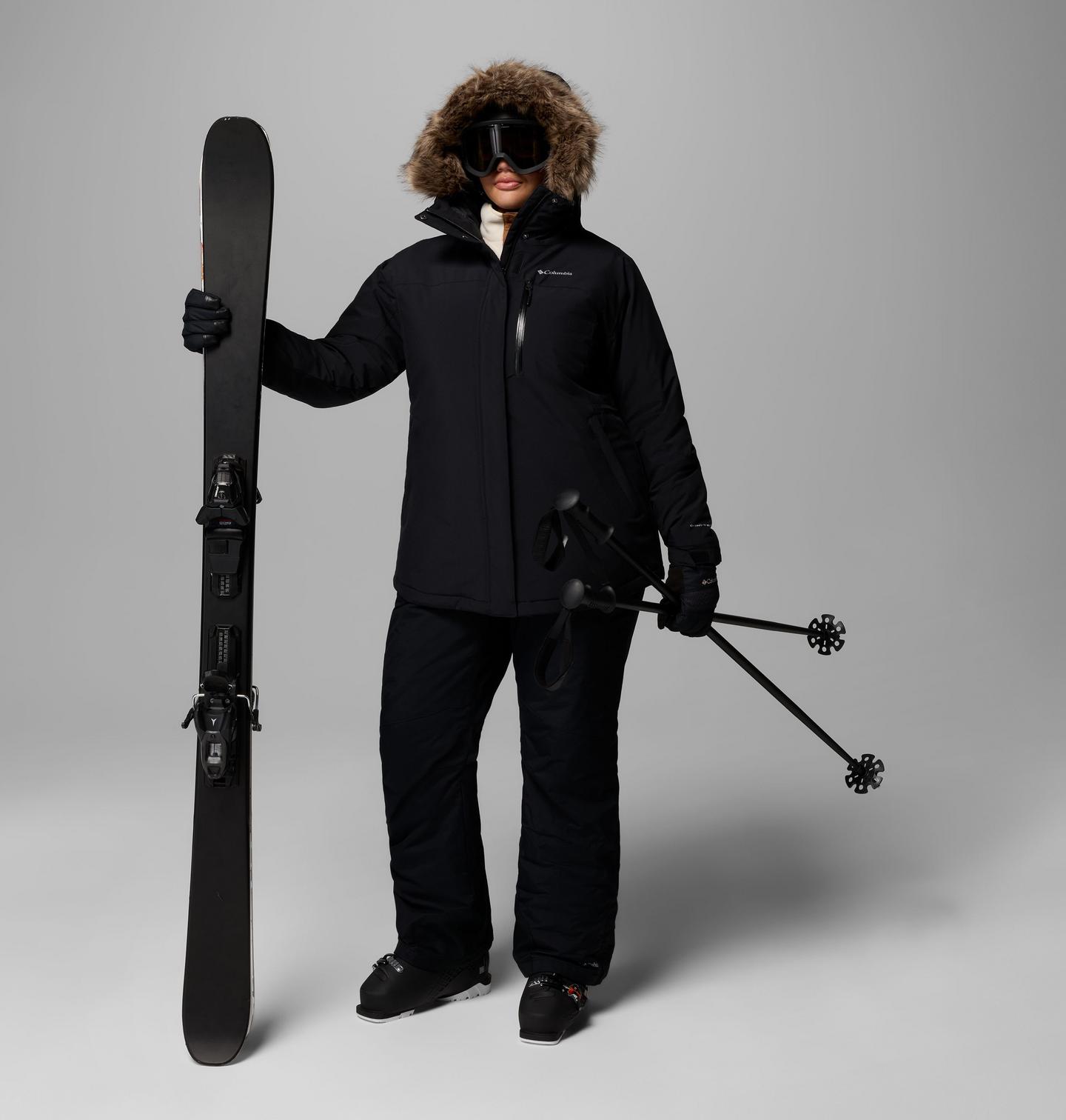 Женская куртка Columbia Ava Alpine II Insulated Jacket - Plus Size, цвет: Чёрный — фото 2