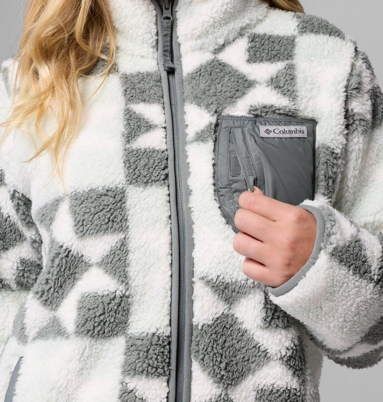 Women's West Bend II Printed Sherpa Jacket, Color: Tea Light, Cozy Quilt, image 7