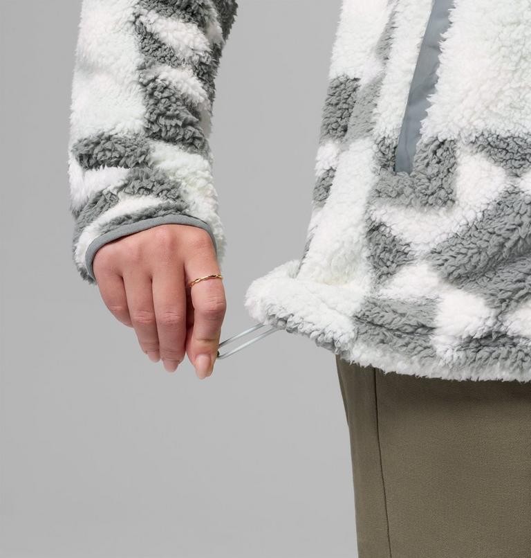 Women's West Bend II Printed Sherpa Jacket, Color: Tea Light, Cozy Quilt, image 8