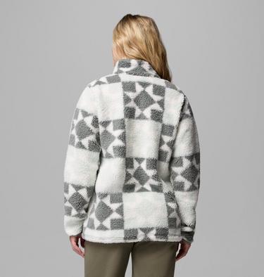 Women's West Bend II Printed Sherpa Jacket, Color: Tea Light, Cozy Quilt, image 11