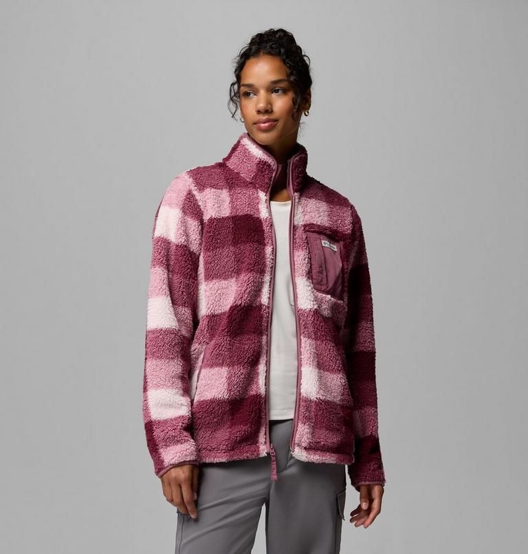 Women's West Bend II Printed Sherpa Jacket, Color: Antique Mauve, Multi Buffalo Check, image 5