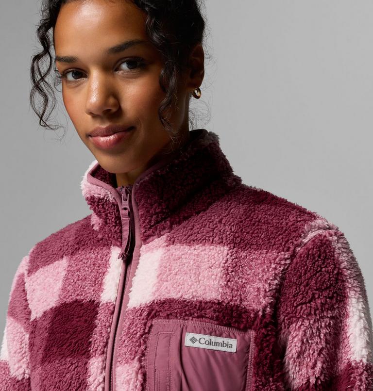 Women's West Bend II Printed Sherpa Jacket, Color: Antique Mauve, Multi Buffalo Check, image 6