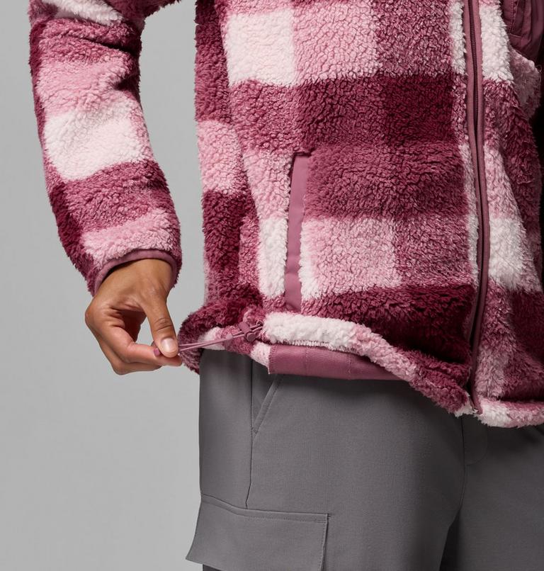 Women's West Bend II Printed Sherpa Jacket, Color: Antique Mauve, Multi Buffalo Check, image 7