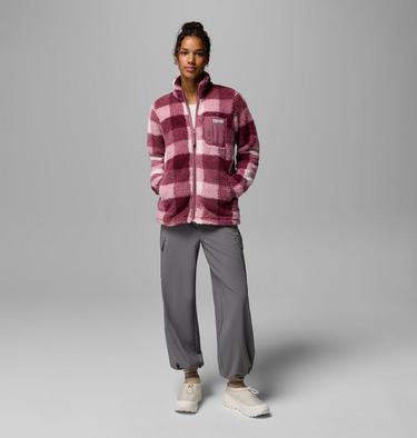 Women's West Bend II Printed Sherpa Jacket, Color: Antique Mauve, Multi Buffalo Check, image 2