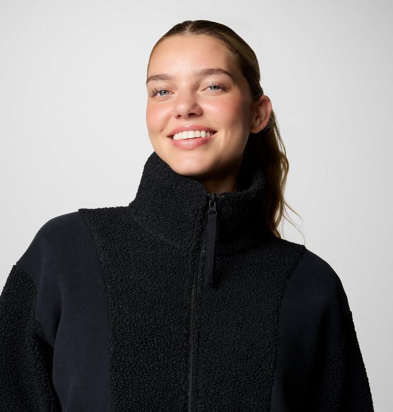 Women's Panorama II Sherpa Fleece Jacket, Color: Black, image 5
