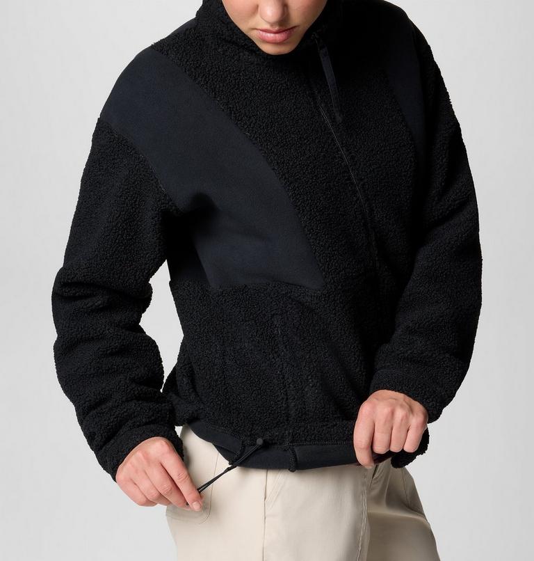 Women's Panorama II Sherpa Fleece Jacket, Color: Black, image 6