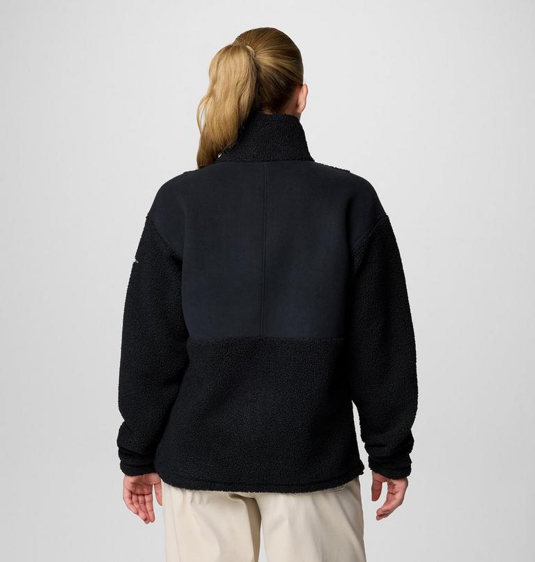 Women's Panorama II Sherpa Fleece Jacket, Color: Black, image 2