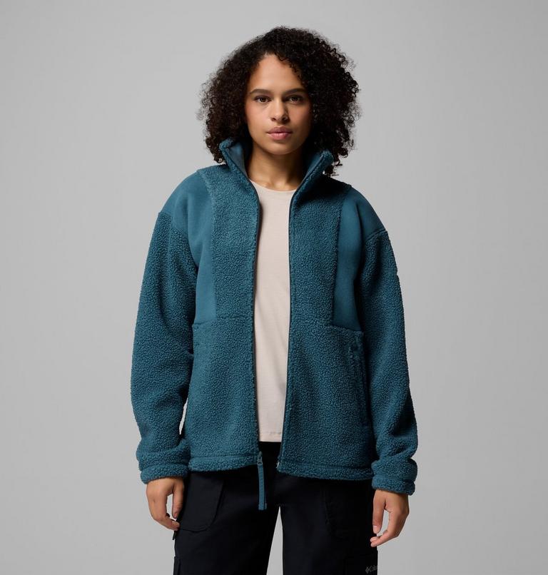Women's Panorama II Sherpa Fleece Jacket, Color: Everblue, image 7