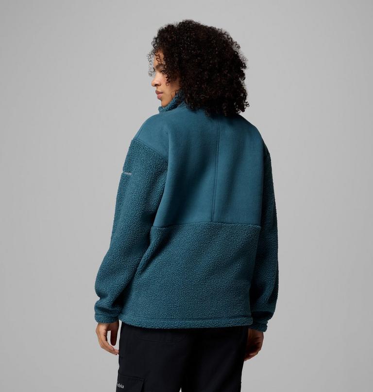 Women's Panorama II Sherpa Fleece Jacket, Color: Everblue, image 3