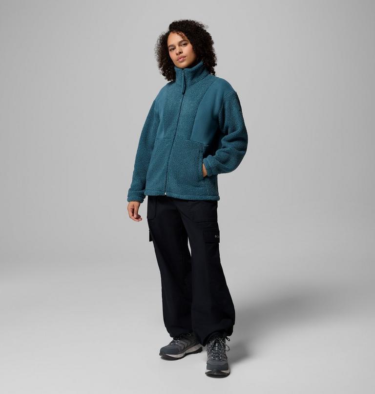 Women's Panorama II Sherpa Fleece Jacket, Color: Everblue, image 2