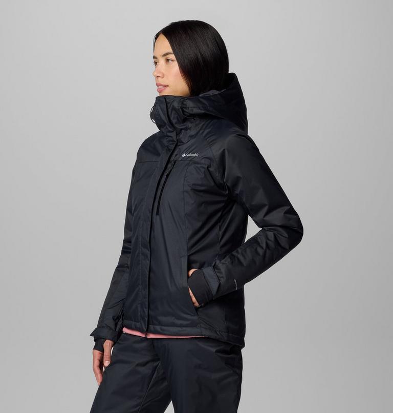 Women's Snowy Summit Insulated Waterproof Ski Jacket, Color: Black, Black Dobby, image 4