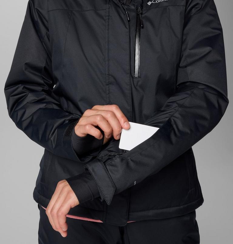 Women's Snowy Summit Insulated Waterproof Ski Jacket, Color: Black, Black Dobby, image 6