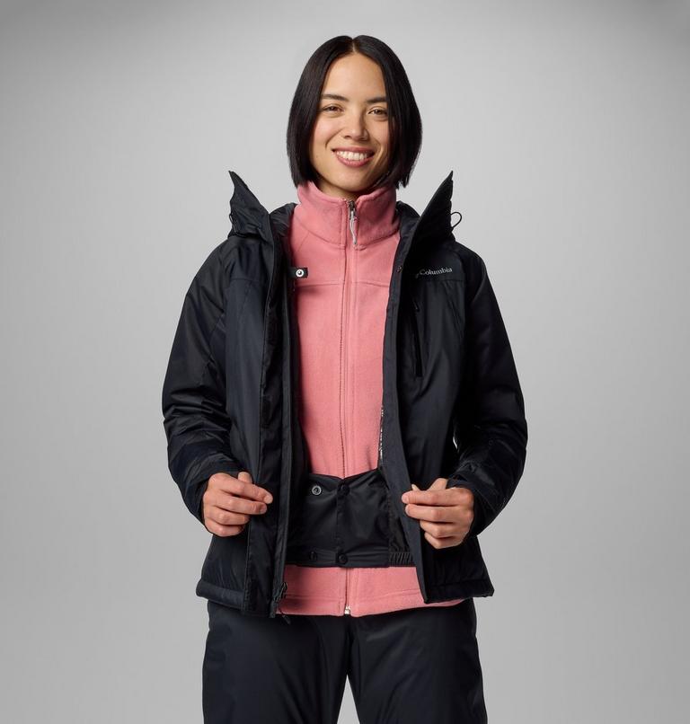 Women's Snowy Summit Insulated Waterproof Ski Jacket, Color: Black, Black Dobby, image 8
