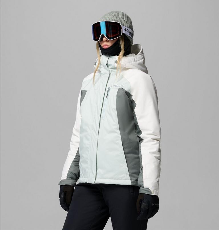 Giacca da sci impermeabile e imbottita Snowy Summit da donna, Color: Tea Light, Sedona Sage, Sea Salt X Dye, image 4