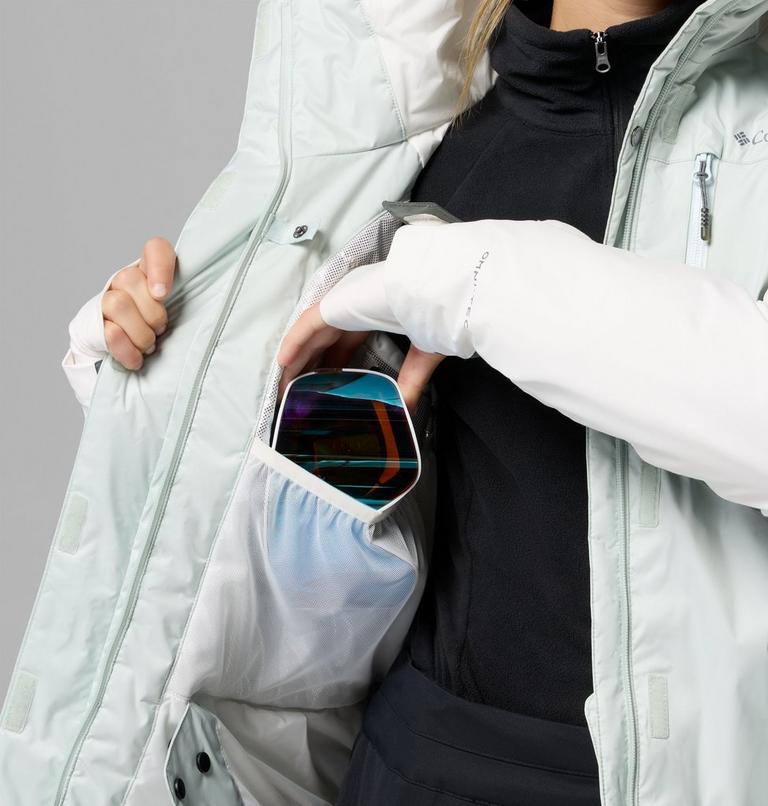 Giacca da sci impermeabile e imbottita Snowy Summit da donna, Color: Tea Light, Sedona Sage, Sea Salt X Dye, image 5