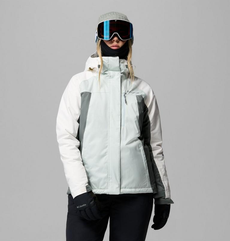Giacca da sci impermeabile e imbottita Snowy Summit da donna, Color: Tea Light, Sedona Sage, Sea Salt X Dye, image 1