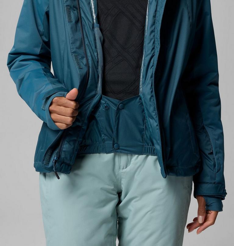 Women's Snowy Summit Insulated Waterproof Ski Jacket, Color: Everblue Dobby, image 7