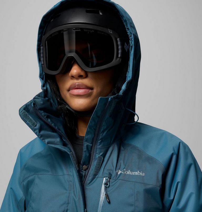 Women's Snowy Summit Insulated Waterproof Ski Jacket, Color: Everblue Dobby, image 8