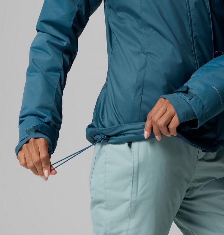 Women's Snowy Summit Insulated Waterproof Ski Jacket, Color: Everblue Dobby, image 10