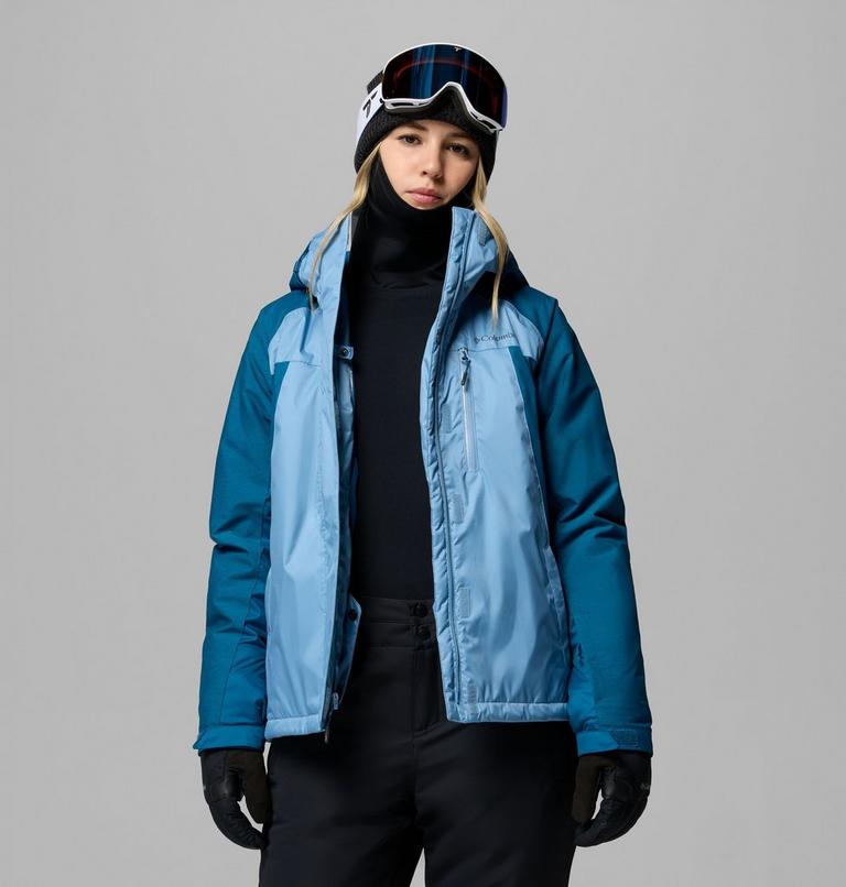 Giacca da sci impermeabile e imbottita Snowy Summit da donna, Color: Rainy Day, Phoenix Blue Cross Dye, image 11