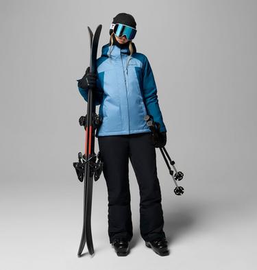 Giacca da sci impermeabile e imbottita Snowy Summit da donna, Color: Rainy Day, Phoenix Blue Cross Dye, image 2