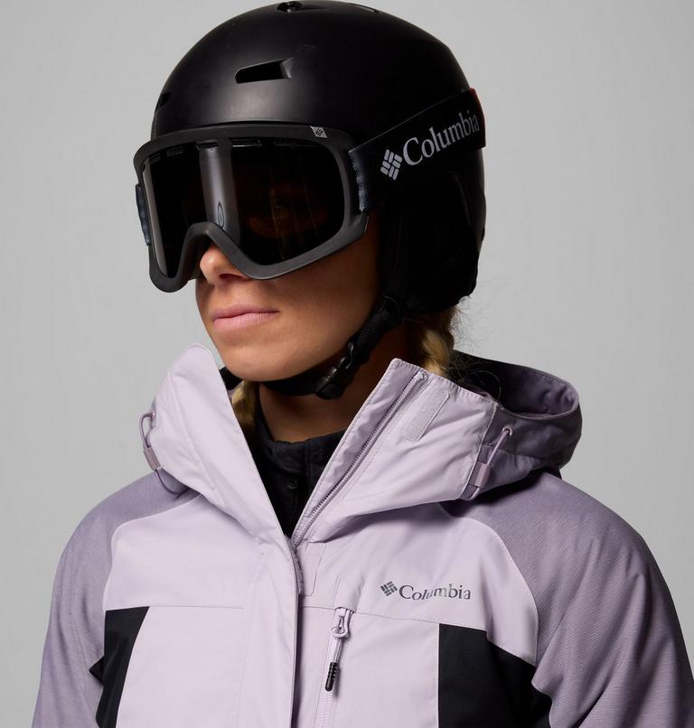 Chaqueta de esquí impermeable con aislamiento Snowy Summit para mujer, Color: Lavender Pearl, Black, Shl Prpl Crss Dy, image 8