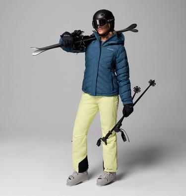 Women's Bugaboo II Omni-Heat Waterproof Ski Trousers, Color: Citron Haze, image 2