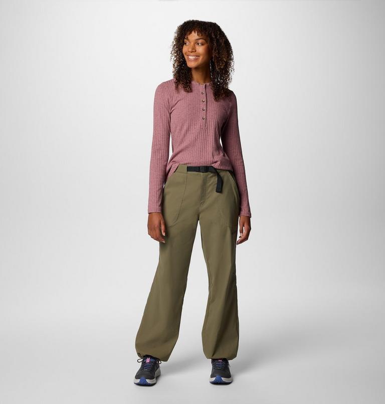 Brea Falls Nylon Pant, Color: Stone Green, image 3