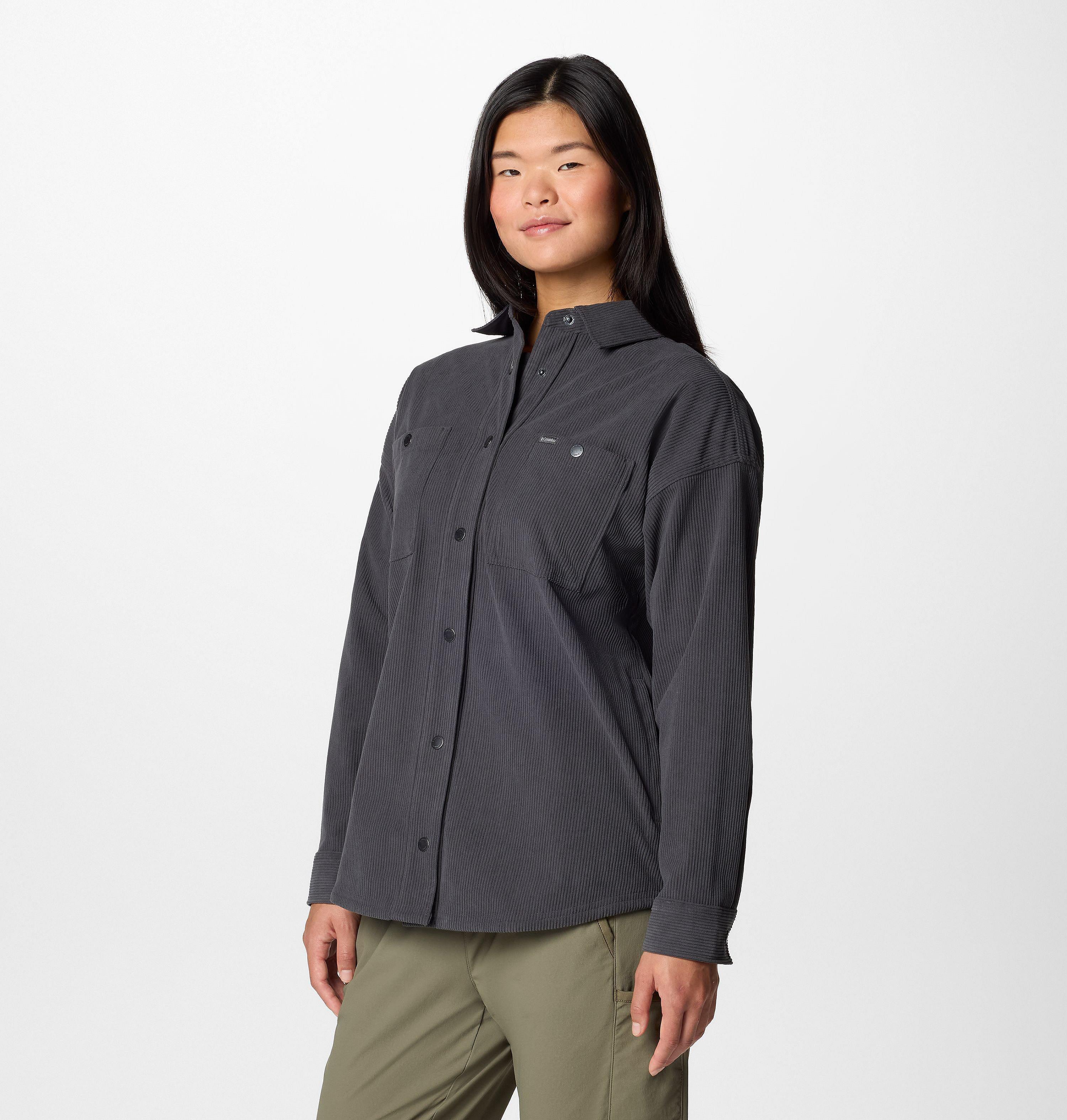 Women's Blue Point Creek Corduroy Shirt Jacket | 011 | XL 4