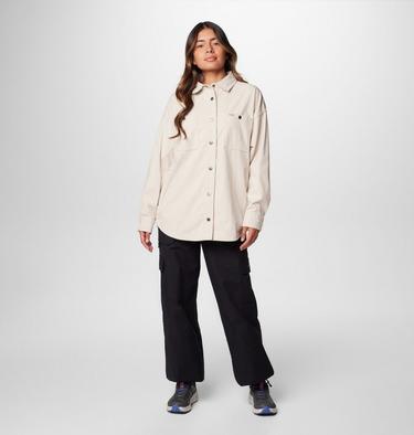 Women's Blue Point Creek Corduroy Shirt Jacket, Color: Dark Stone, image 11