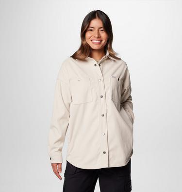 Women's Blue Point Creek Corduroy Shirt Jacket, Color: Dark Stone, image 5