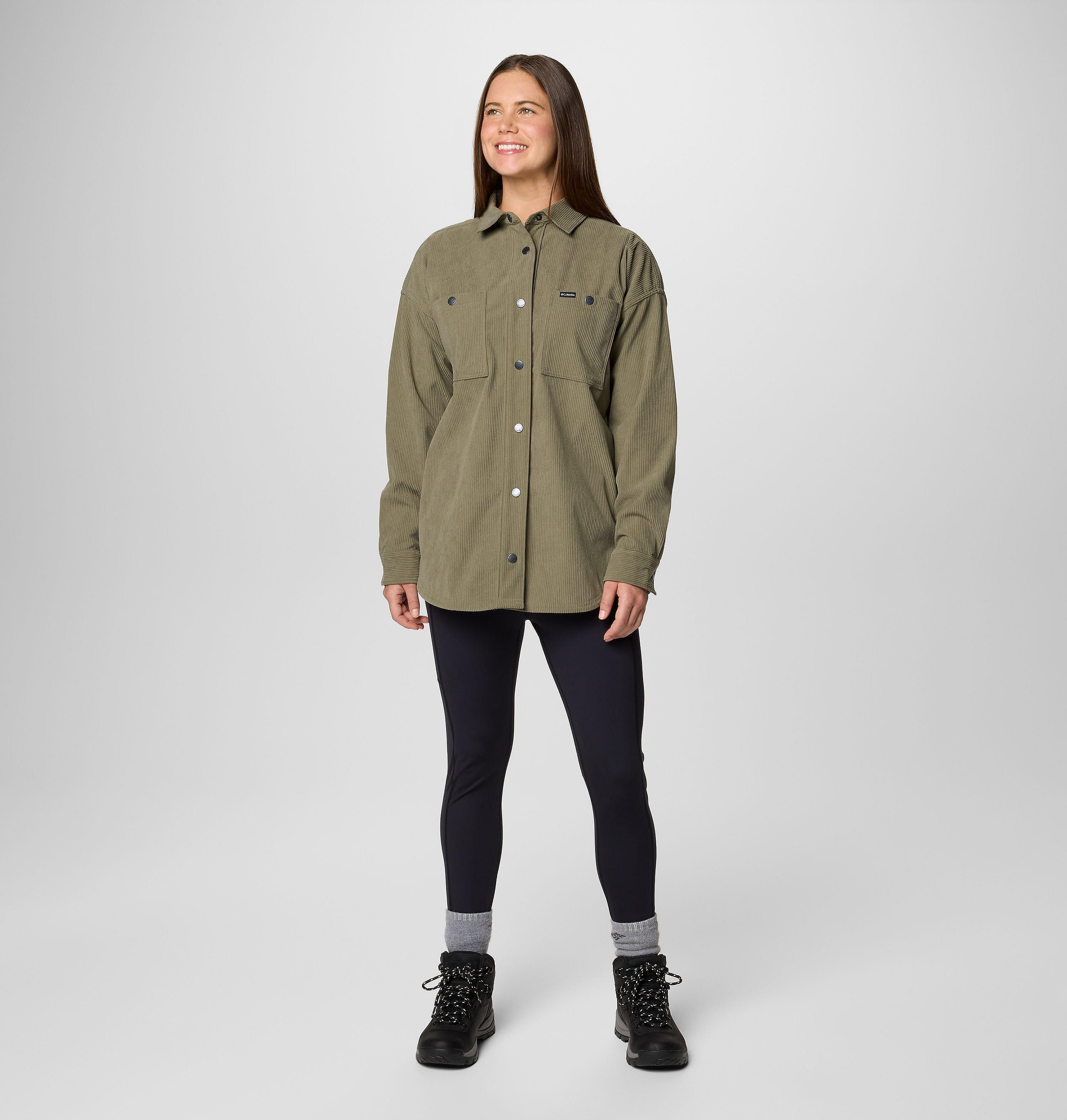 Women's Blue Point Creek Corduroy Shirt Jacket | 397 | XS 3