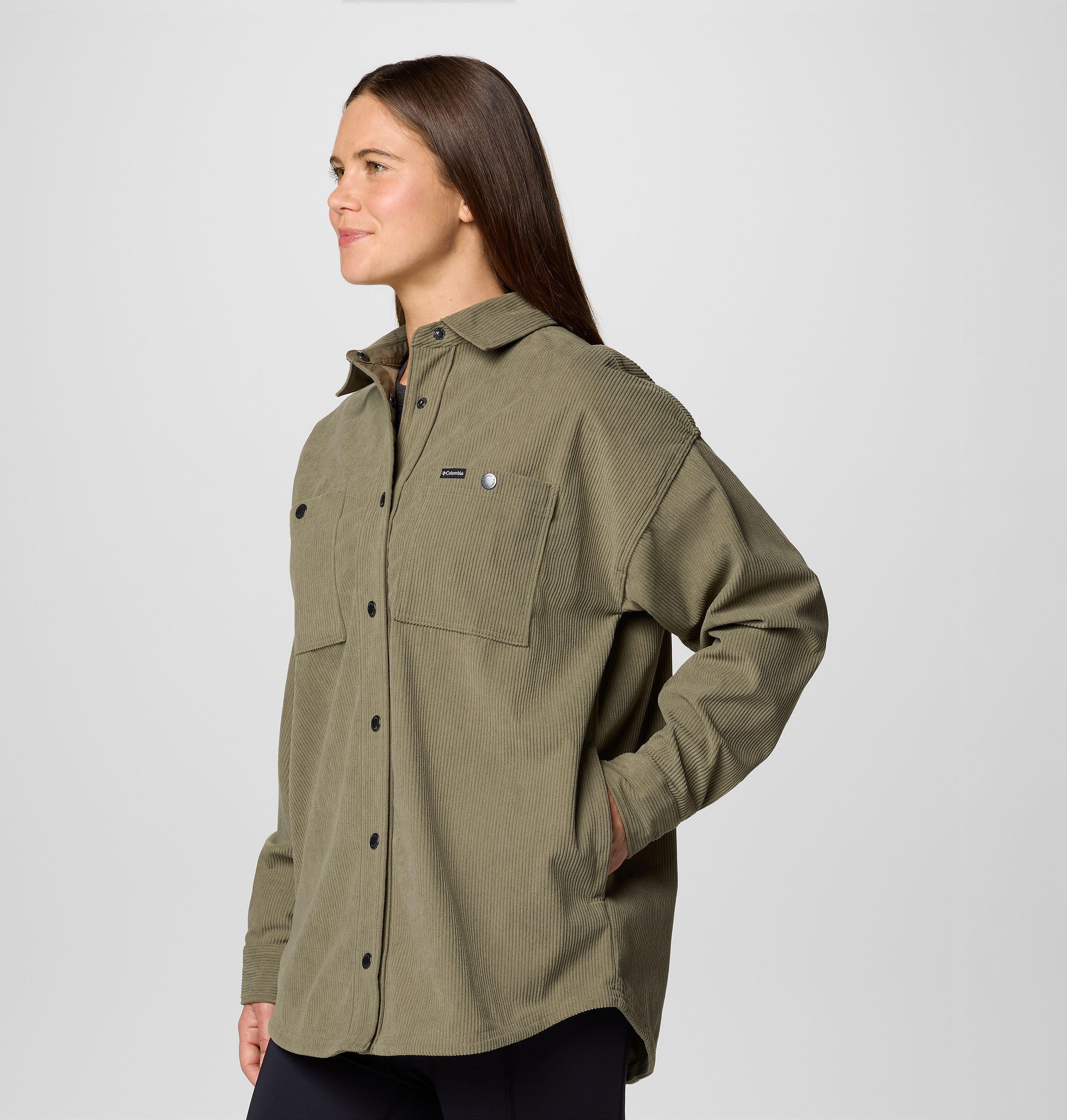 Women's Blue Point Creek Corduroy Shirt Jacket | 397 | XS 4