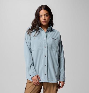 Women's Blue Point Creek Corduroy Shirt Jacket, Color: Crushed Blue, image 1