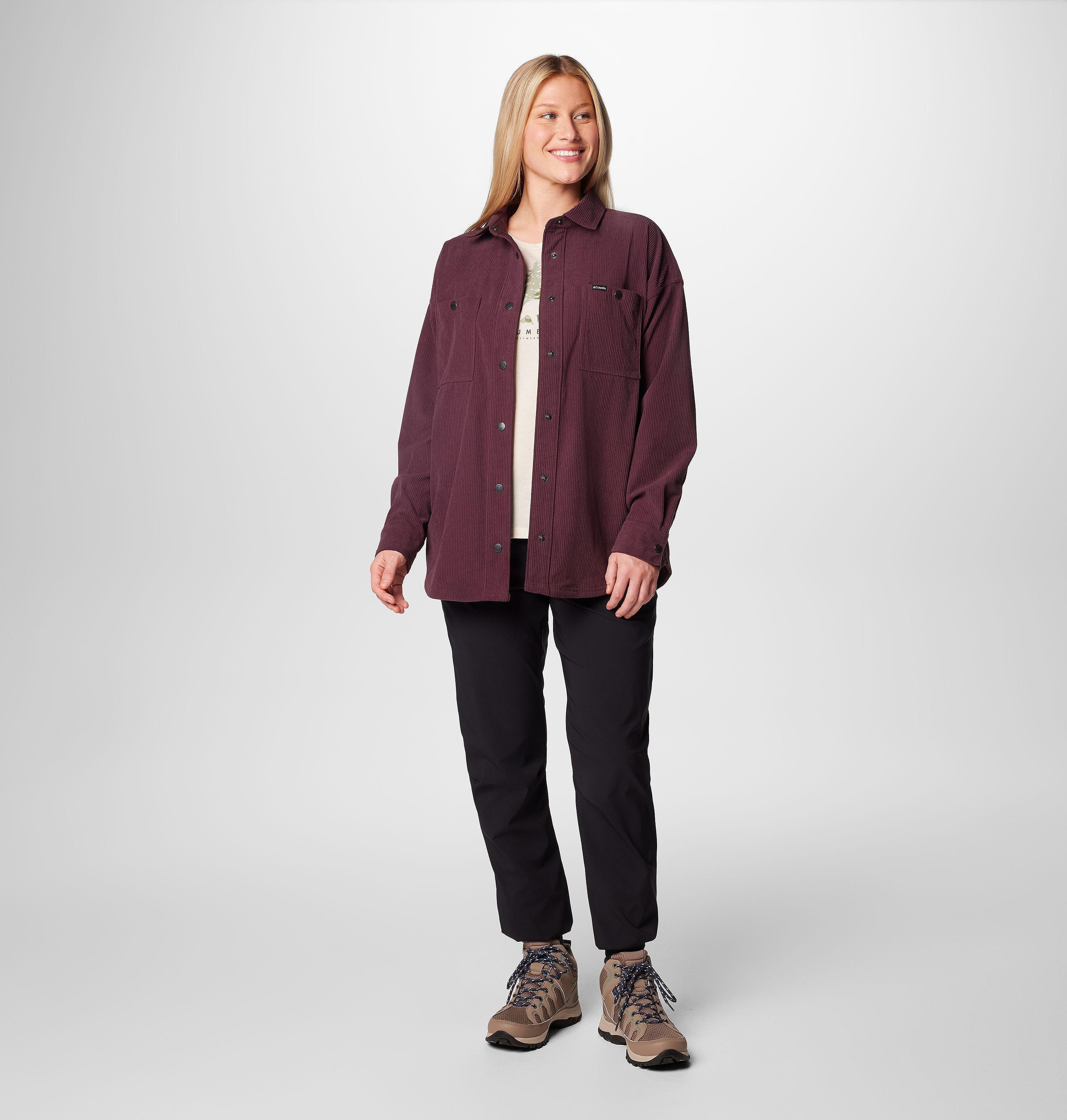 Women's Blue Point Creek Corduroy Shirt Jacket 3