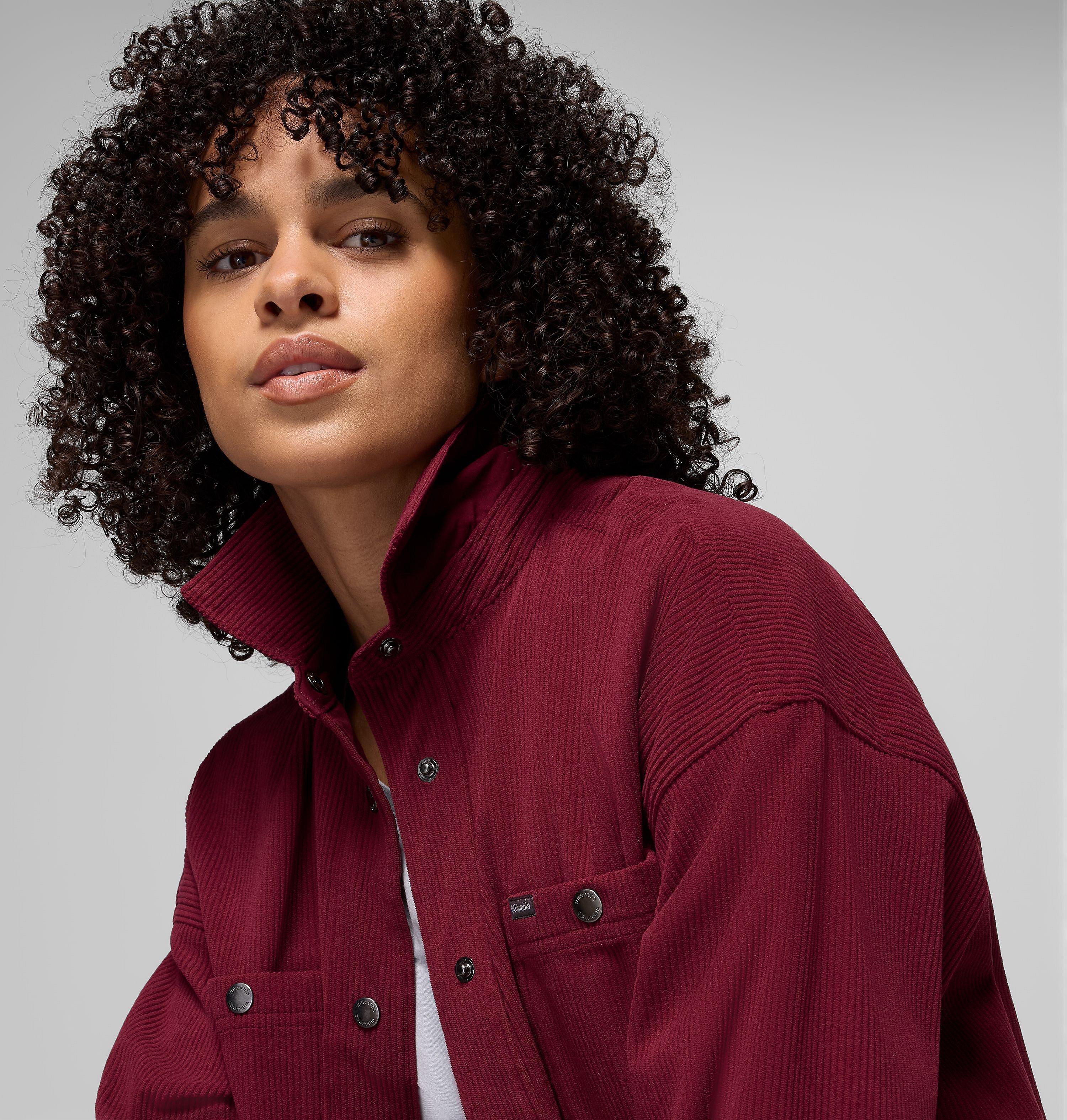 Women's Blue Point Creek Corduroy Shirt Jacket | Columbia