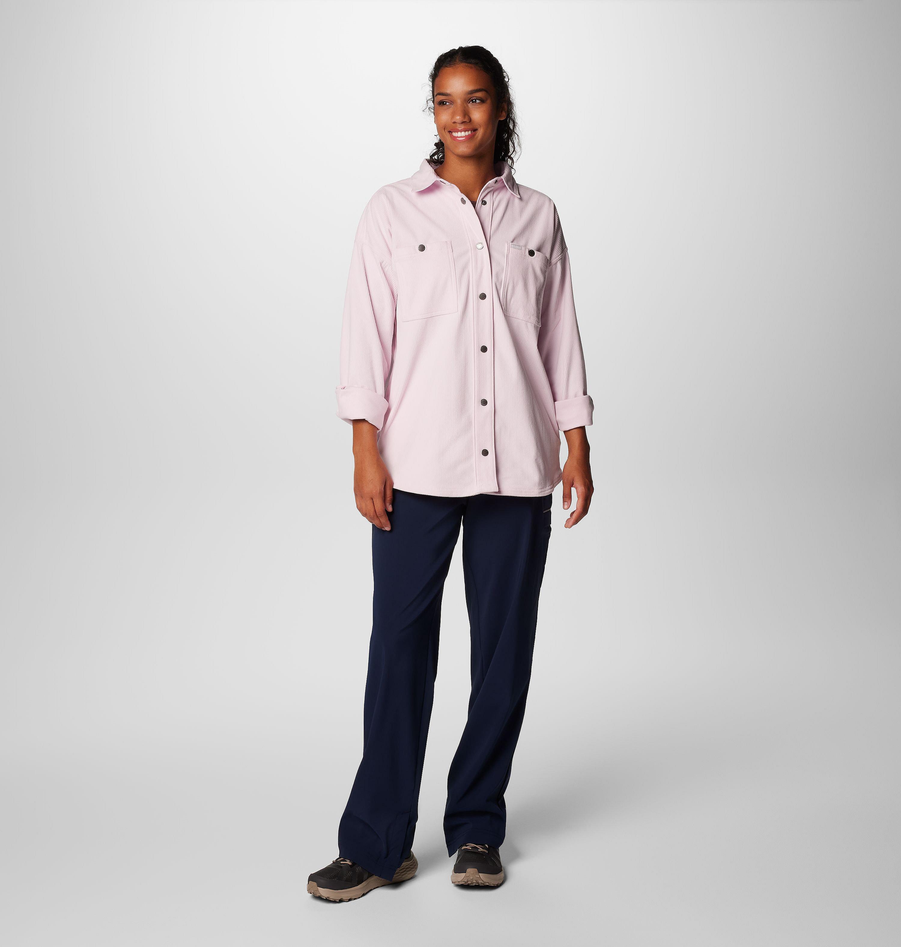 Women's Blue Point Creek Corduroy Shirt Jacket | 686 | L 3