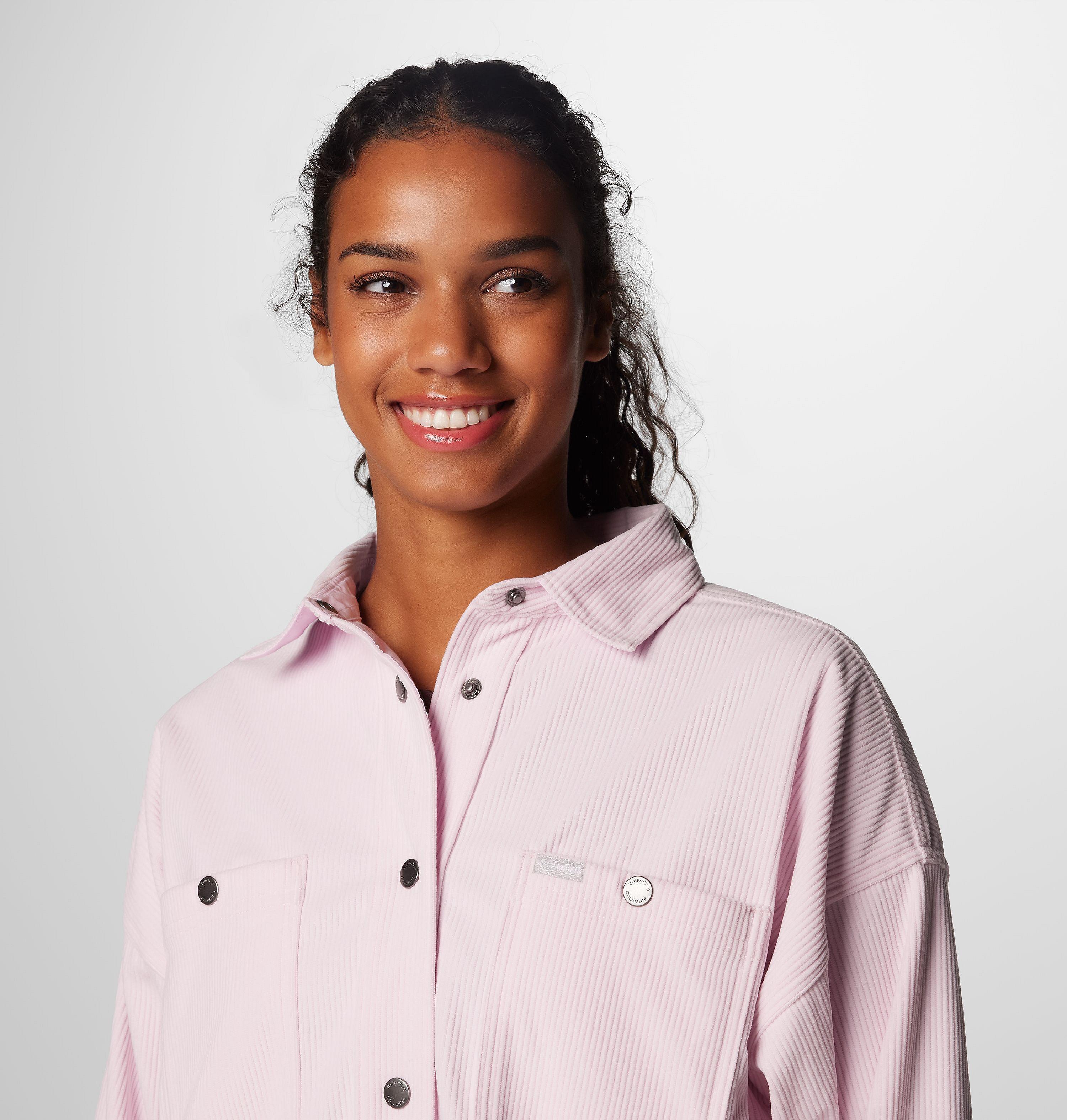 Women's Blue Point Creek Corduroy Shirt Jacket | 686 | L 5
