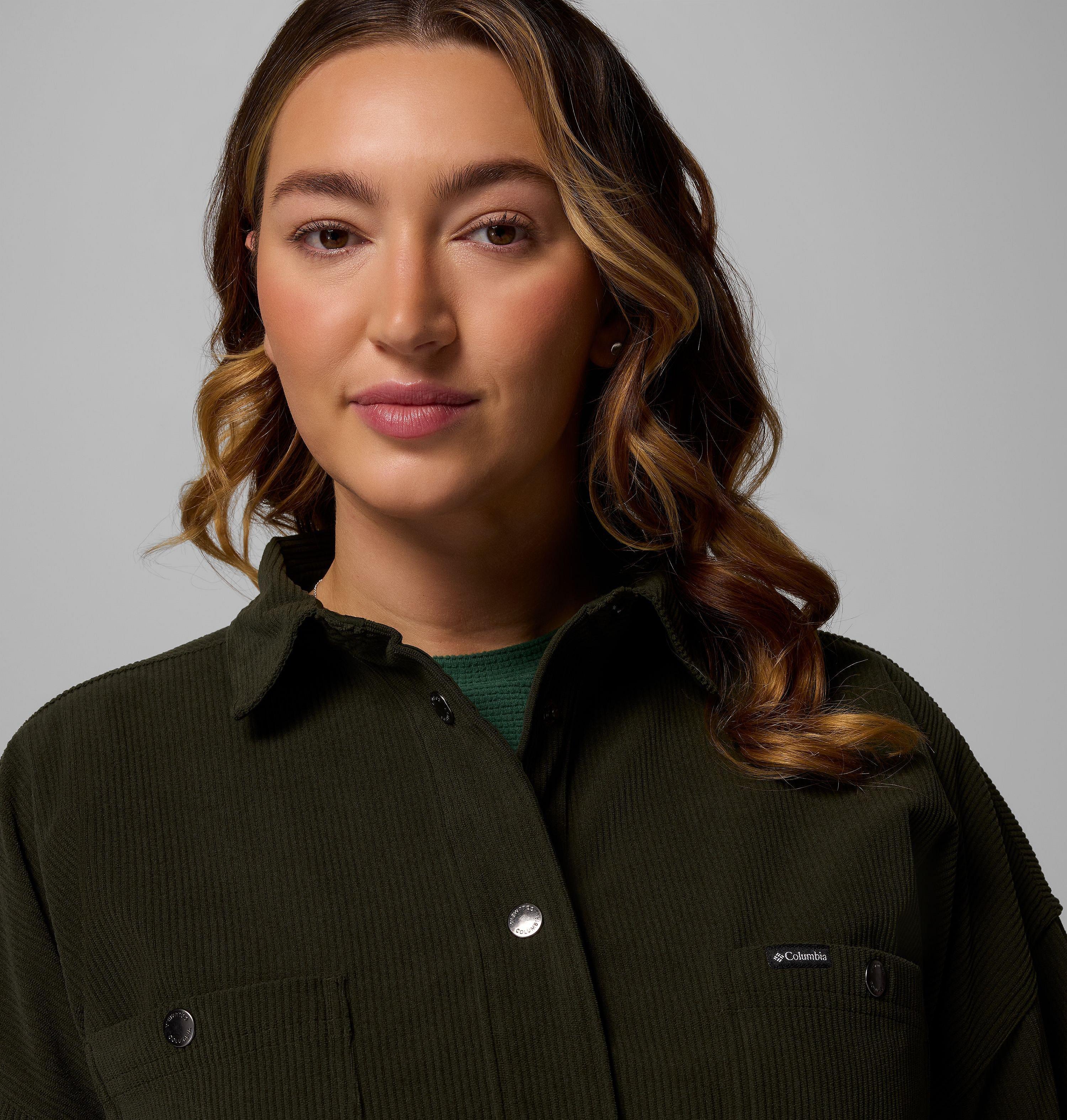 Women's Blue Point Creek Corduroy Shirt Jacket - Plus 6