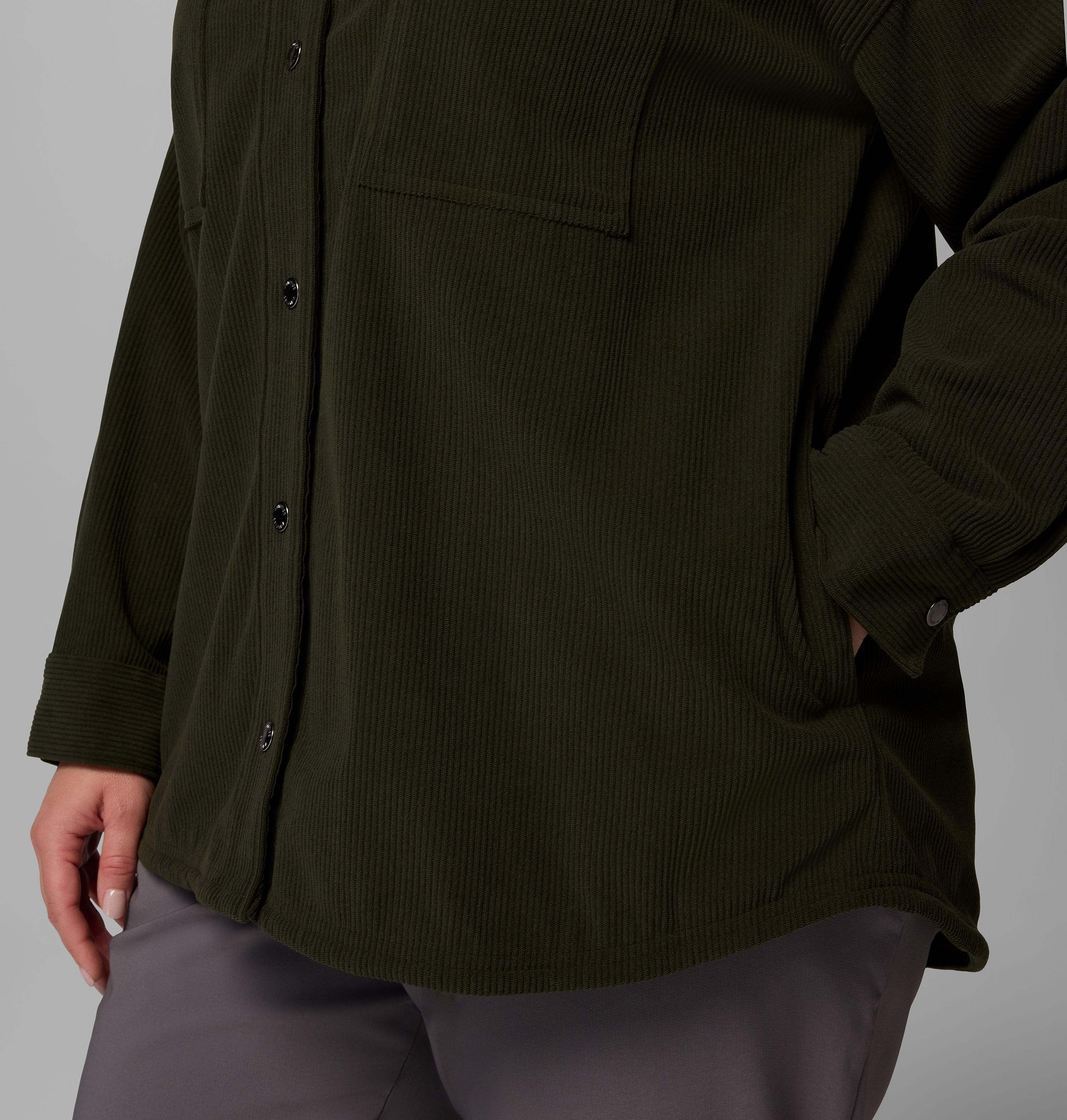 Women's Blue Point Creek Corduroy Shirt Jacket - Plus 7