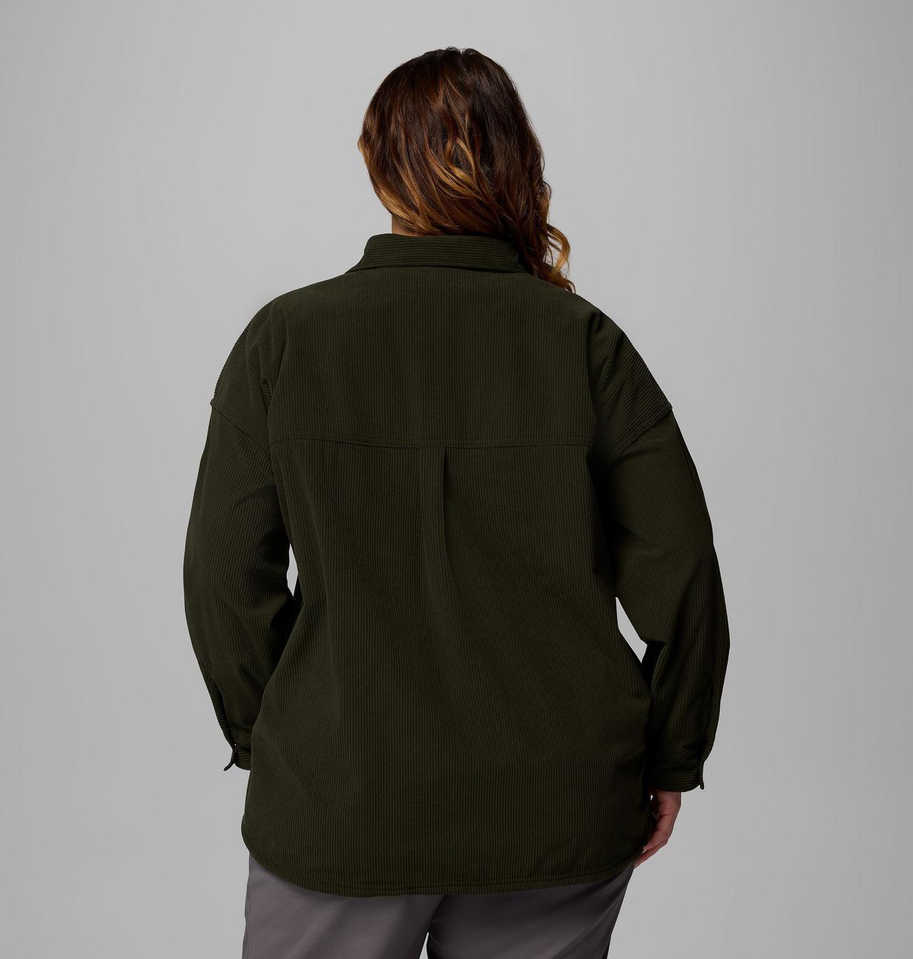 Manteau-chemise en velours côtelé Blue Point Creek™ pour femmes – Grandes tailles 3